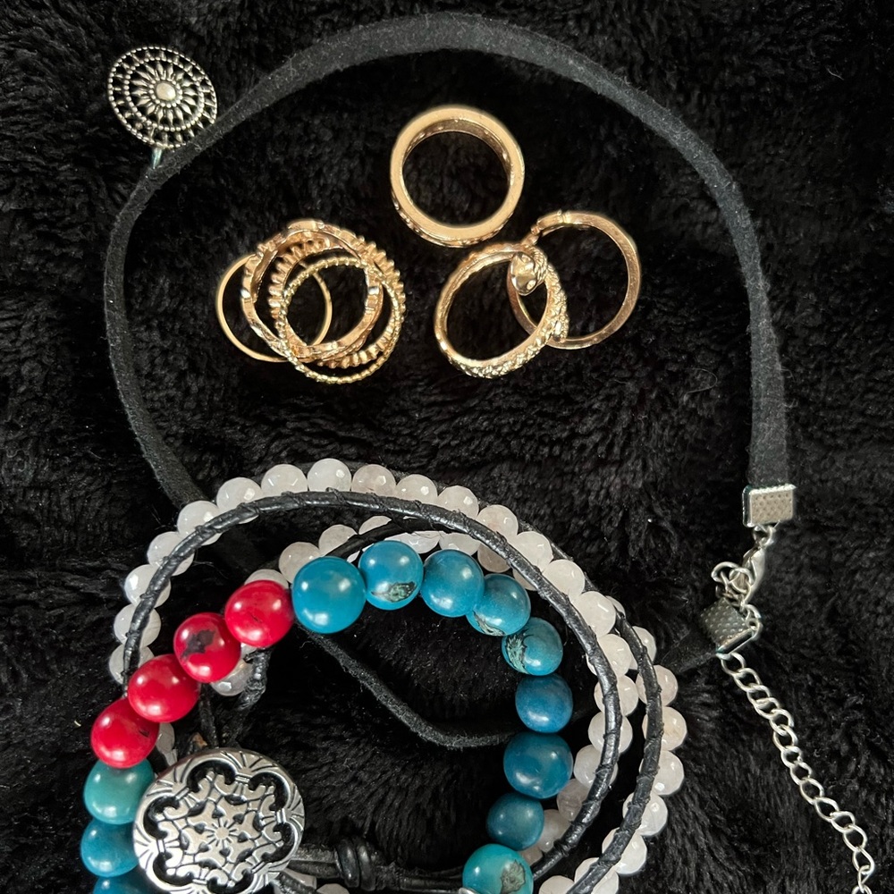 choker bracelet ring bundle